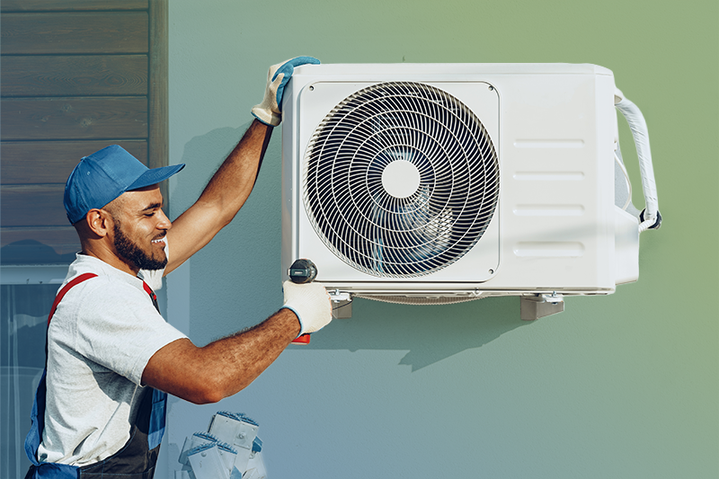 Installing new electric air conditioner Installing new electric air conditioner